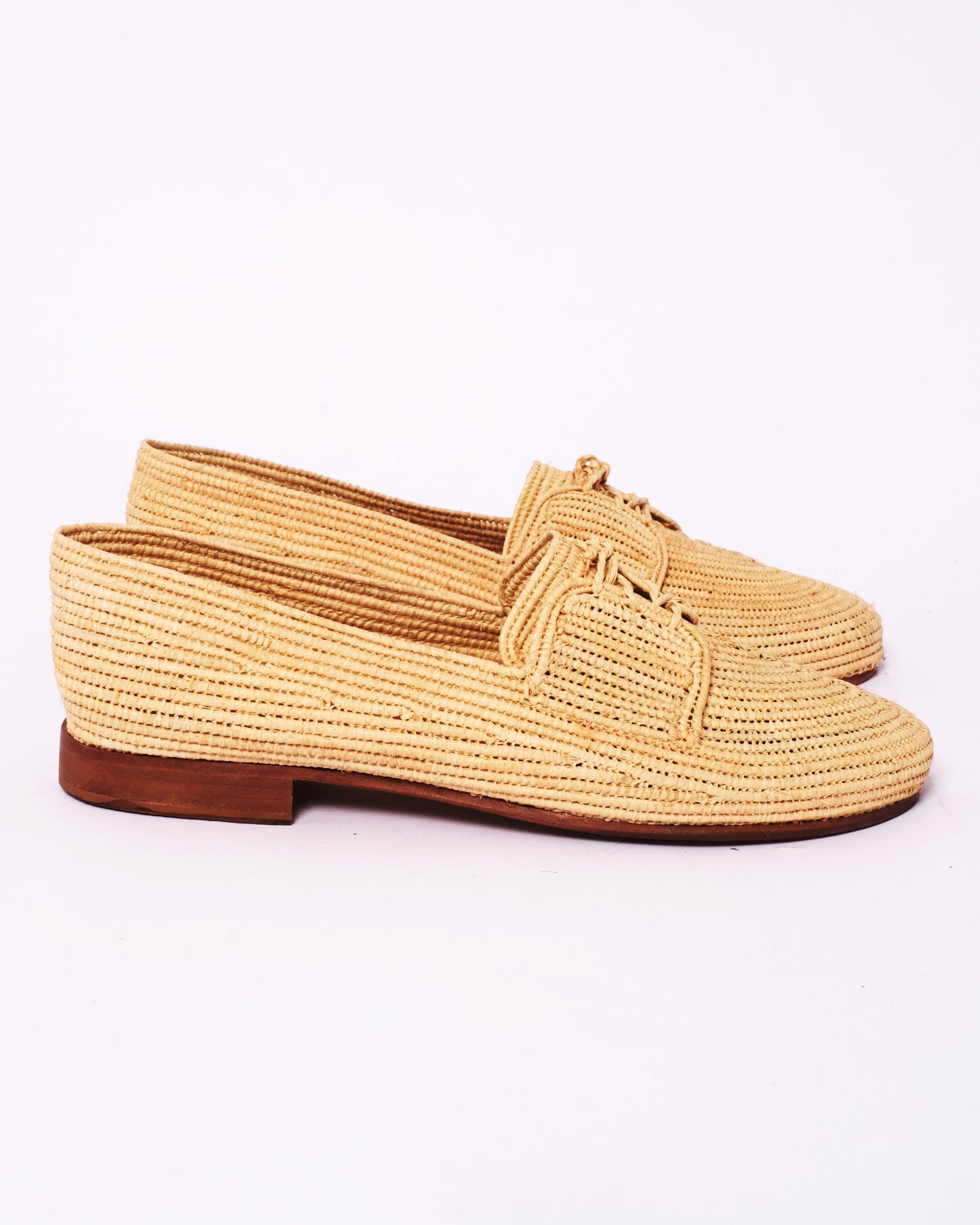 Women’s Handmade Raffia Loafers – Natural Moroccan Slip-Ons