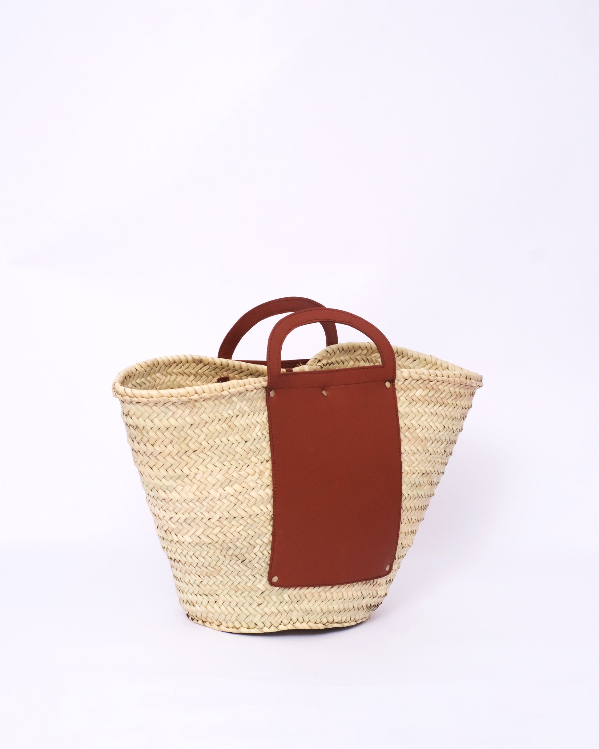 handmade straw bag.